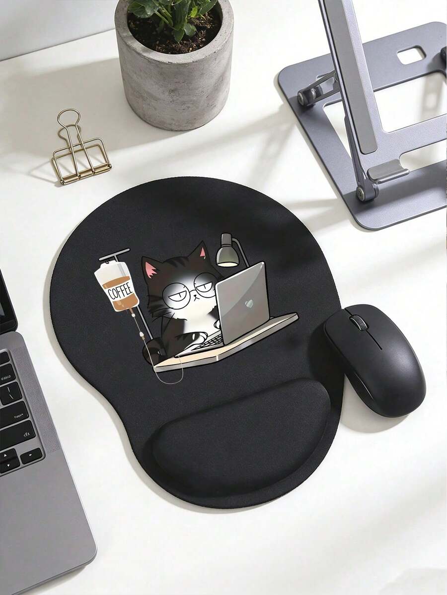 Alas Mouse Penopang Pergelangan Tangan Ergonomis dengan Desain Pola Kucing Lucu, Bantalan Penopang Pergelangan Tangan EVA Ergonomis, Alas Mouse Busa Memori Anti Selip, Alas Anti Selip yang Nyaman, Alas Mouse Nyaman dengan Penopang Pergelangan Tangan yang Halus, Penopang Meja yang Nyaman dan Ramah Kulit, Pelindung Meja, Cocok untuk Bermain Game, Kantor, Komputer, Laptop, Penggunaan di Rumah, Suvenir Musim Wisuda, Hadiah Sempurna untuk Hari Valentine, Hari Ibu, Kembali ke Sekolah, Musim Semi - View 1