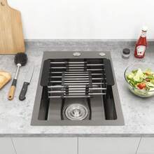 YUNRUX Kitchen Sinks - Black - View 10