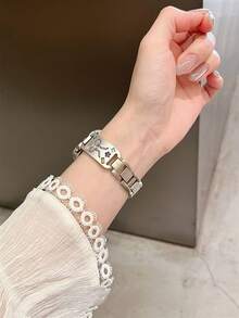 1条星空金属可爱小狗水钻表带，适用于38/40/41/42/44/45/49/46mm Ultra2/Ultra/SE/11/10/9/8/7/6/5/4/3/2/1女士手表 - Starlight - 查看 6