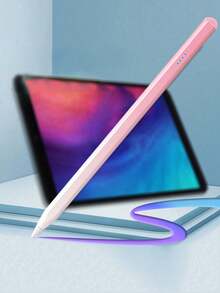 Universell kapacitiv styluspenna, aktiv pennliknande kapacitiv styluspenna med 2 utbytesspetsar, kompatibel med Android, Apple iPad, smidig skrivning, avancerad kapacitiv penna (stöder endast Apple, Android, HarmonyOS-system, vissa Windows, inte lämplig för resistiva eller elektromagnetiska skärmenheter) - Rosa - Visa 14