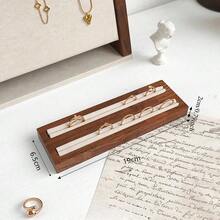 胡桃木黑色和米色戒指展示架，高端珠宝戒指展示架，珠宝店展示架，摄影道具 - 彩色 - 查看 17