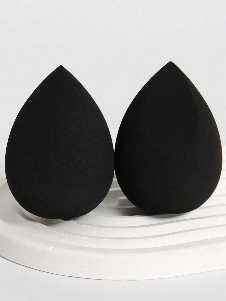 3pcs/Set Makeup Sponge Blenders Set, Including Liquid, Cream And Powder Foundation Blender Sponges, Black Makeup Sponges, Latex-Free Wet & Dry Use Foundation Blenders Suitable For All Skin Types,Makeup,Cheap,Room Decor,Vanity,Travel,Bedroom,Makeup Accessories,Puff,Makeup Blender,Powder Puff,Makeup Sponge,Cheap,Stocking Stuffers,Makeup,Makeup Tools,Cheap Stuff,Gifts,Gifts For Women,Christmas Gifts - 黑色 - 查看 1