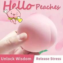 Realistic Peach Squeeze Toy - Peach Squeeze - Stress Relief Ball - Slow Rebound - Stress Relief Toy - Birthday Gift - Perfect Gift - Gift - Collection Display - Multicolor - View 7