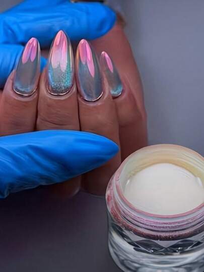 1pc Aurora Mirror Nail Dust Moonlight Faux Pearl Nail Glitter Powder Holo Mermaid Rubbing Nail Pigment Supplies