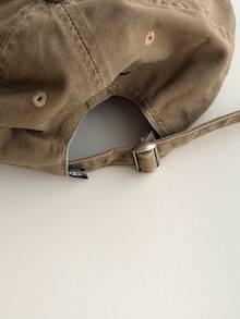 1顶软顶结构皇家蓝刺绣棒球帽，男女通用美式休闲平沿可调节帽，街头时尚嘻哈帽，情侣遮阳宽檐棒球帽，新款ins风蓝色平沿帽，适合春夏、海滩、假日佩戴 - 多色 - 查看 10