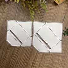 Metal Die Cut Envelopes, Metal Cutting Dies, Cutting Templates, Cardboard Crafts, DIY Templates, Cutting Molds, Photo Albums, Embossing Paper Molds, Suitable For Card Making And Scrapbooking. - Silver - View 6