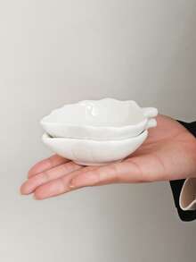 1个/2个/4个/6个装叶形蘸酱碗，酱油碟，小蘸酱碗，果酱碟，调味碟，家用果酱碗套装，甜点碗，酱料调味碟，厨房餐饮甜点小碗，适合家庭聚会和派对 - 彩色 - 查看 9