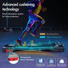 BLACK LORD Walking Pad, Treadmill For Home, Under Desk Treadmill With LED Display  & Wireless Control, Running Machine With 2-Level Incline, 140KG Capacity, No Assembly - 銀色 - 查看 6