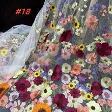 2026 Tela de encaje de red francesa nigeriana bordada de alta calidad, adecuada para vestidos de novia y confección de prendas - A - Ver 2