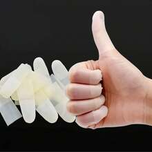 100只一次性指套，乳胶指套，加厚弹力橡胶指套，手指保护，手指卫生，家用指套 - A - 查看 11