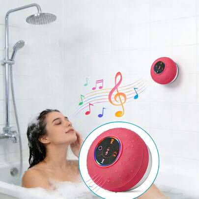 浴室音箱，迷你无线蓝牙音箱，电子礼品迷你便携式音箱，带吸盘和麦克风，适用于浴室，卡拉OK机，浴室音箱，无线音箱，Yoto Mini，条形音箱，音箱，条形音箱，音响系统，音响系统，音箱，条形音箱