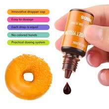 16 Color Cake Food Coloring Set, Bright Food Coloring Liquid Dye Odorless Suitable For Baking, Frosting, Easter Eggs, Gummies, Cooking, Slime Making DIY Supplies Set - 35 Oz 10 Ml Bottled: Grocery And Specialty Food XXAT - 3-10毫升 14色套裝 - 查看 7