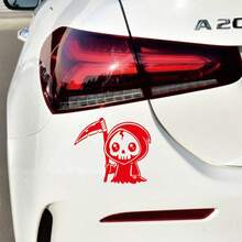 Popular Car Stickers, Creative Mini Grim Reaper Stickers, Cute Grim Reaper Stickers For Car Body, Rear Glass, Fuel Tank Cover, Side Windows, Scratch Cover, Waterproof, Sunproof, No Residue - Cute Grim Reaper - View 5