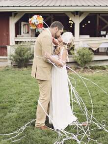 1 pieza Confeti para lanzar a mano en bodas /Cinta blanca/Adecuado para bodas, despedidas de soltero, cumpleaños, graduaciones, celebraciones de fiestas - multicolor - Ver 4