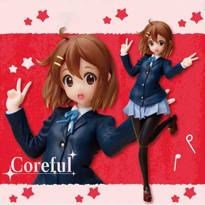 1pc K-On! Hirasawa Yui Figurine Statue, Desktop Decor, PC Case Ornament, Home Decor, Anime Merchandise, Small Gift, Holiday Present