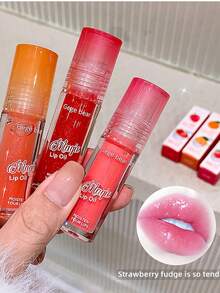 保湿唇油，学生适用，细闪打造伪裸妆效果，补水亮泽不粘腻，透明柔滑抗衰老焕颜唇彩 GX1205 - 多色 - 查看 5