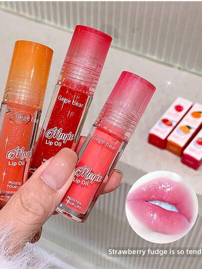 保湿唇油，学生适用，细闪打造伪裸妆效果，补水亮泽不粘腻，透明柔滑抗衰老焕颜唇彩 GX1205