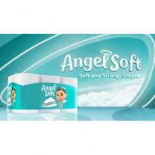 Angel Soft Toilet Paper, Pack-16/48 Mega Rolls,320 Sheets Per Roll, Soft And Strong Toilet Tissue - Toilet Paper, Tissue Paper, Roll, Paper Towels, Papel Toalla Para Cocina, Fuerza Regida, Cleaning Supplies, Buy One Get One Free, 2-Ply Durable Tissue, No Tears!Perfect For Everyday Use, For Bathrooms, Bathroom Tissue, Loo Roll, Personal Cleansing Paper, Home Essentials, Tissue, Paper Napkins, Fragrance-Free, Cloud-Like Softness, Skin-Friendly,Bulk Pack Value, Lint-Free, Plush Texture, 2-Ply Strength, Septic-Safee, Daily Personal Care, Morning Routine - 多色的 - 查看 6