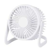 Well Home USB Table Fan Ø14.5x11.5cm In Matte White - White - View 1