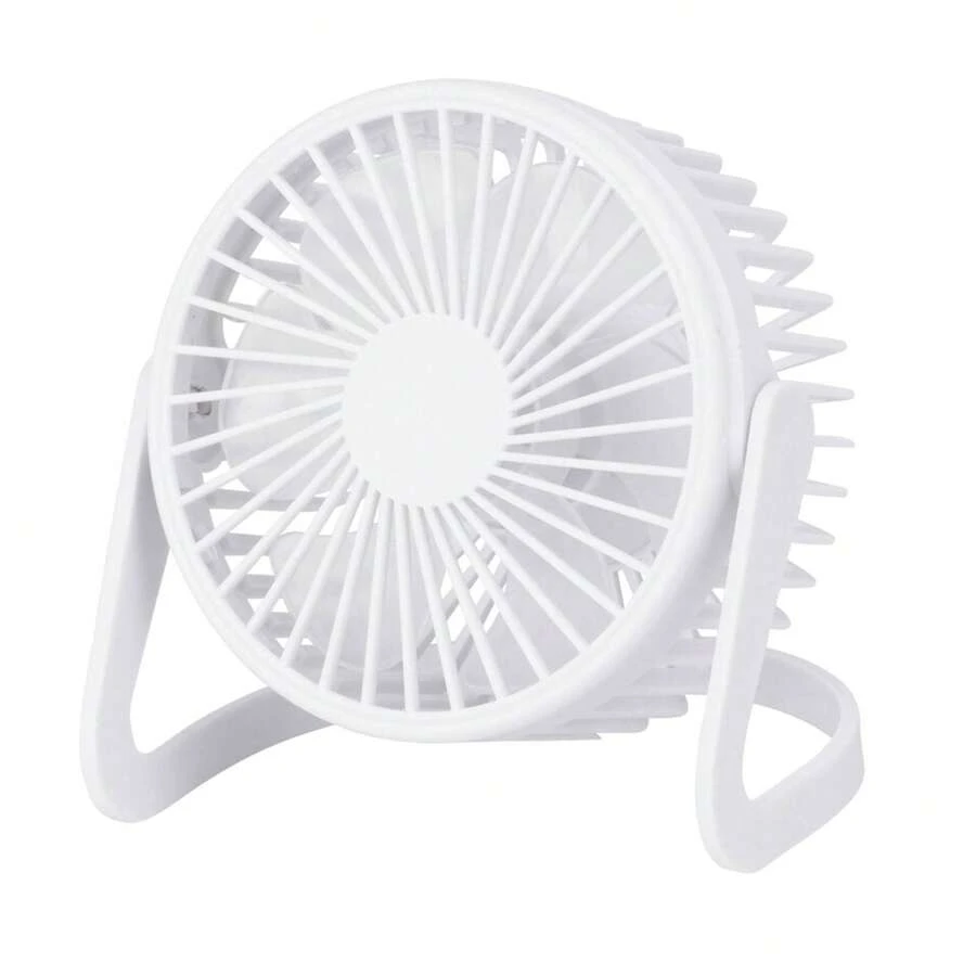 Well Home USB Table Fan Ø14.5x11.5cm In Matte White - White - View 1