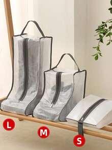 Tall Boot Storage Bag, Transparent Window Travel Shoe Cover, Home Organizer Bag, Dust-Proof - Multicolor - View 7