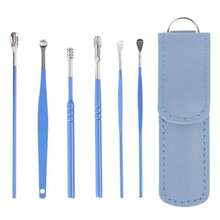 6 Pcs Ear Wax Removal Kit- Ear Cleaner Tool Stainless Steel- Portable Spiral Cleaning Tools With Storage Box For Adults 6 Pcs - 6 cái - Xem 1