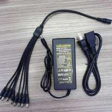 12v 5a Power Adapter With 8 In 1 Dc Cable Ac 100-240v - Tipo de Enchufe A USA (110-127V) - Ver 8