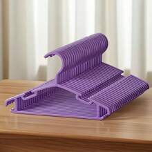 30/20/10pcs Baby & Kids Plastic Hangers - Highly Durable, Suitable For Toddlers - Multicolor - View 15