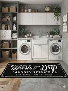 Delivery In 5-7 Days,1pc Anti-Slip And Oil-Proof Floor Mat, Soft, Waterproof, Machine Washable And Stain Resistant, For Kitchen, Living Room, Laundry Room And Bathroom Decoration - A - Xem 11