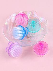 2支/4支/6支/10支装心形指甲清洁刷，圆头指甲除尘刷，角质层清洁刷，污垢去除刷，多功能刷 - 彩色 - 查看 5