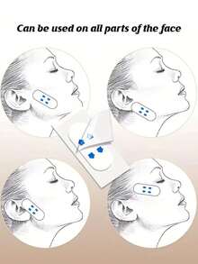 Invisible Anti-Wrinkle Beauty Patches, Lift And Tighten Facial Skin, Suitable For All Skin Types, Applicable For Double Chin And Facial Care, Unisex Lightweight Beauty Tool - Multicolor - View 10
