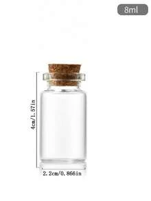 10 chai có cổ điều chỉnh đường kính 22mm, chai đựng kẹo, chai đựng trầm hương, chai chia ngăn đựng viên thuốc, chai đựng đá quý, Chúc mừng Ngày của Mẹ - Nhiều màu - Xem 5