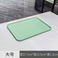 1 khay hình chữ nhật, kích thước nhỏ (6*9 inch), khay ăn bằng nhựa, mẫu giáo, sử dụng tại nhà, cốc, khay trà, phục vụ ăn uống, đĩa nướng, đồ dùng nhà bếp - màu xanh lá - Xem 12