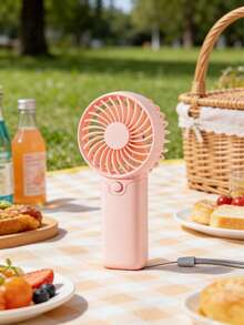 迷你手持风扇，使用2节AAA电池供电（不含电池），配有挂绳。适合户外、旅行和露营——随时随地保持凉爽，也是绝佳的派对礼物。风扇的续航时间取决于电池容量。 - 顏色 - 查看 5
