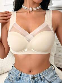 2pcs/Set Seamless Women's Tank Top Style Wire-Free No-Show Bra, Skin-Friendly Breathable Wire-Free Bra - Multicolor - View 7