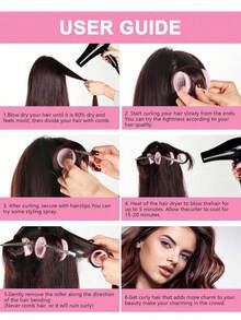 50pcs Self-Adhesive Hair Curling Roller & Clip Set With 24 Hair Curlers Self Grip Holding Rollers And 24Duckbill Clips Hair Rollers With Hair Roller Clips And 1pc Gift Box,1pccn Massage Comb Salon Hairdressing Curlers,DIY Hair Styles - Multicolor - View 7