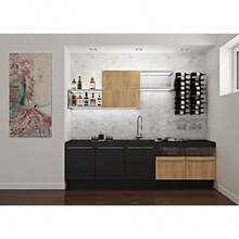VintageView Serie de Pared Botellero de Vinos Montado en la Pared para 12 Botellas Negro Satinado Almacenamiento Moderno y Elegante de Vinos con Diseño Que Permite Tener la Etiqueta al Frente - Negro Satinado - Ver 5