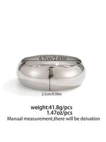 1件波西米亚几何复古夸张弧形光滑吊坠树脂手镯，奢华优雅，适合婚礼、派对、度假、休闲、街头风格，是节日、生日时送给女士和情侣的理想礼物 - 手鐲 - 查看 9