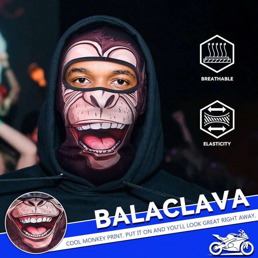 Fabulous Be Xtreme CS25-(01-08) Cycling Mask And Scarf, Suitable For Daily Wear - Multicolor - View 1