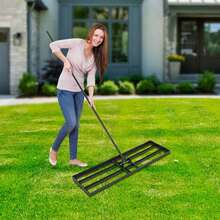 SanBouSi For Yard Lawn Leveling Rake Lawn Leveler Tool Lawn Leveling Rake - Black - View 5