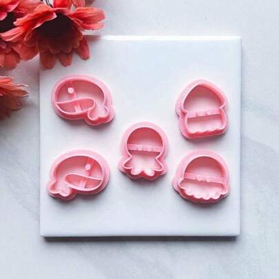 Cute Marine Life Clay Cutter Set, 1/5Pcs Whale, Octopus & Squid Polymer Clay Cutters, DIY Craft Tools For Clay Jewelry Making
