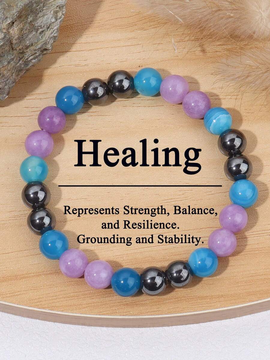 Bohemian Fashion Bracelet, Grounding And Stability, Prayer Beads, Calm, Emotional Balance, Yoga Meditation Spirituality & Religion Unisex Holiday Jewelry For Casual Wear - Multicolor - View 1