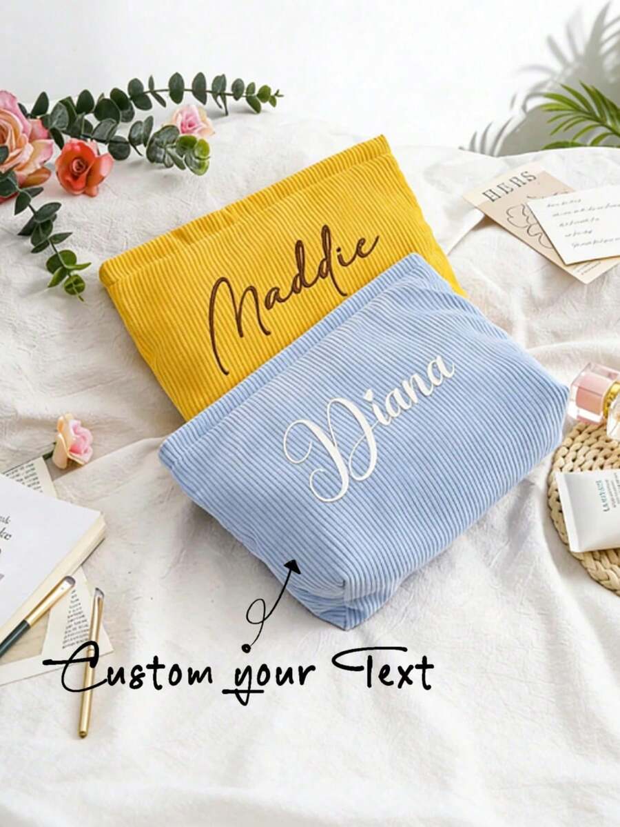 1 Túi đựng mỹ phẩm có thể tùy chỉnh tên, Túi đựng đồ vệ sinh cá nhân cá nhân hóa, Túi đựng mỹ phẩm cho phù dâu có tên, Quà tặng cho nhóm phù dâu, Quà Giáng sinh, Túi đựng mỹ phẩm, Túi đựng đồ vệ sinh cá nhân dành cho nữ, Túi đựng đồ vệ sinh cá nhân khi đi du lịch, Quà tặng cá nhân hóa, Quà tặng cho phù dâu, Quà tặng theo tháng sinh, Quà tặng cho phái nữ, Túi đựng mỹ phẩm, Đồ dùng cần thiết khi đi du lịch, Phụ kiện dành cho nữ, Đồ dùng du lịch, Đồ dùng học tập, Túi đựng mỹ phẩm, Đồ dùng cần thiết cho kỳ nghỉ, Túi đựng mỹ phẩm - Nhiều màu - Xem 1