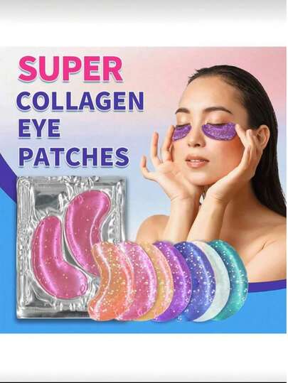 KORMESIC 30pcs/Set Moisturizing Anti-Wrinkle Eye Mask, Suitable For Lip And Eye Care, Suitable For All Skin Types, Can Relieve Dark Circles And Fine Lines, Gel Eye Mask, Suitable For Men And Women As Gift
