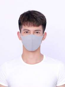 10PCS/20PCS Sadult Men's And Women's Knitted Masks, Ice Cotton Sunscreen, Dust-Proof And Warm Masks, Washable And Anti Haze Masks - Multicolor - View 8
