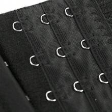 女士加固双层束腰带，可调节舒适束腰带 - 黑色 - 查看 10
