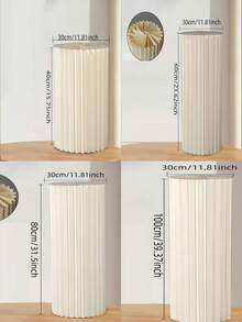 Foldable Paper Cylinder Column - Suitable For Wedding, Birthday, Holiday Celebrations Decor, Thickened Paper Roman Column Stage Decoration, Collapsible Paper Art Roman Column For Mall And Exhibition Hall - D - View 12