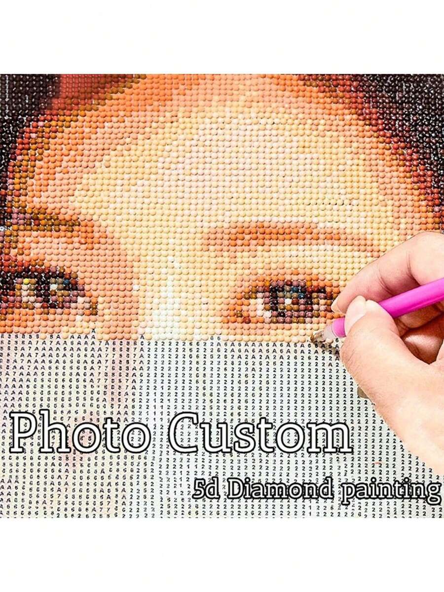 【5D钻石画】定制您专属的钻石艺术画，家居装饰礼品，成人个性化钻石画套装，DIY 5D全钻钻石画（照片定制），5D钻石画套装