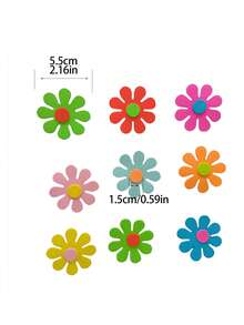 48片泡沫自粘立体花朵贴纸 - 墙贴，小花朵贴纸 - 适用于家庭聚会、生日派对、感恩节、万圣节、圣诞节等各种派对，手工制作自粘纸 - 多款 - 查看 2