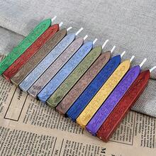 Conjunto de 5/12 bastões de cera metálica em cores sortidas com pavio para selar documentos, perfeitos para convites de casamento, envelopes, decoração de embalagens e ideias para presentes de Natal. - Bastão de cera central - Ver 20